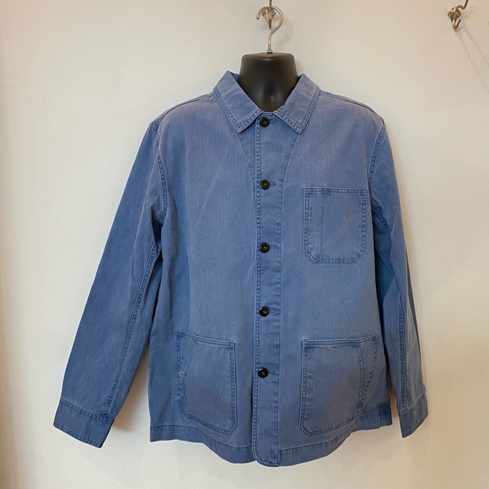 Taylor Stitch Ojai Jacket in French Blue Herringbone | 44 | NWT